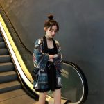 Veste Kimono Vintage Femme élégante et décontractée