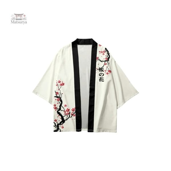 Kimono femme blanc pour un look décontracté