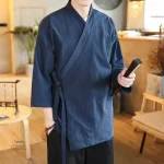 Veste légère kimono homme en tissu respirant