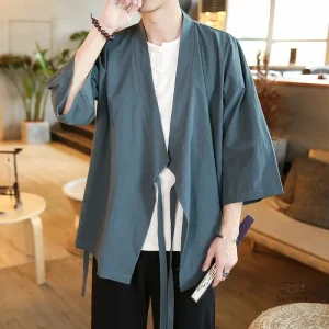 Veste kimono masculine idéale pour les journées chaudes