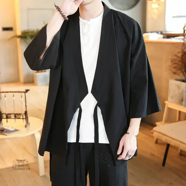Kimono léger pour homme, parfait pour la mi-saison