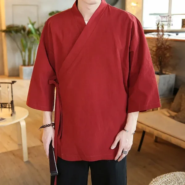 Veste kimono pour homme, élégance et confort réunis