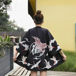 Veste style kimono pour femme, élégance asiatique