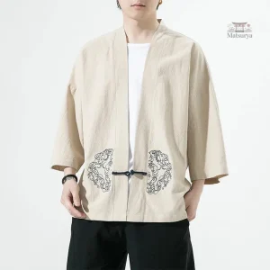 Kimono homme léger avec manches larges