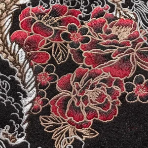 Veste japonaise brodée dragon