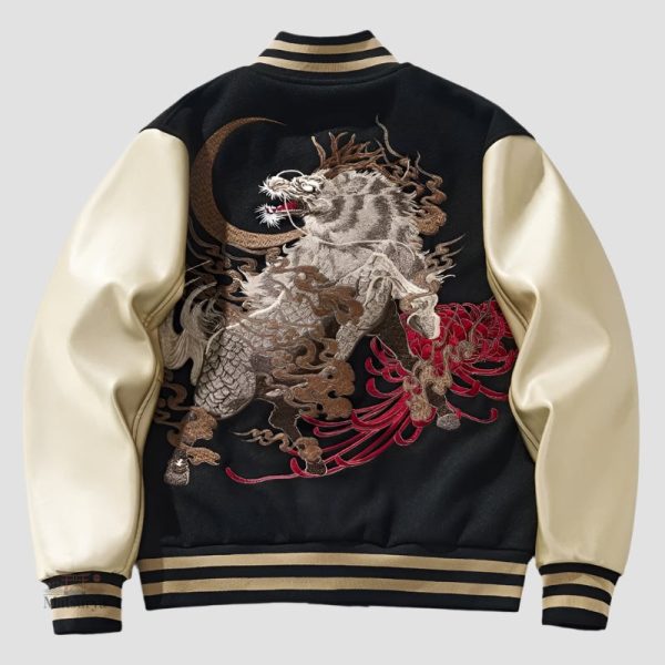 Veste Sukajan avec motif oriental