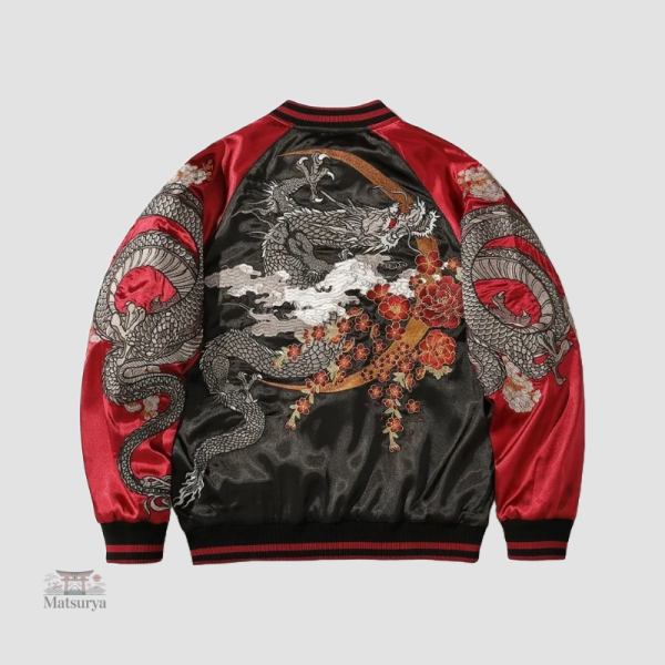 Veste homme Sukajan en satin léger