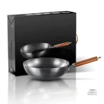 Wok japonais en acier pour plats savoureux