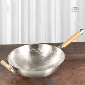 Wok Japonais en acier martelé