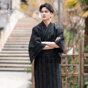 Yukata homme en coton traditionnel japonais