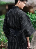 Vêtement traditionnel japonais pour homme, yukata élégant