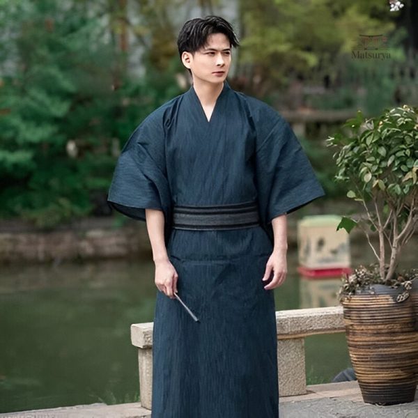 yukata-homme-traditionnel-1 Yukata Homme Traditionnel en tissu authentique